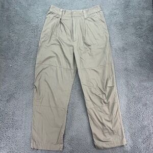 Uniqlo U Wide Leg Pleated Cargo Pants Khaki Men Size 29